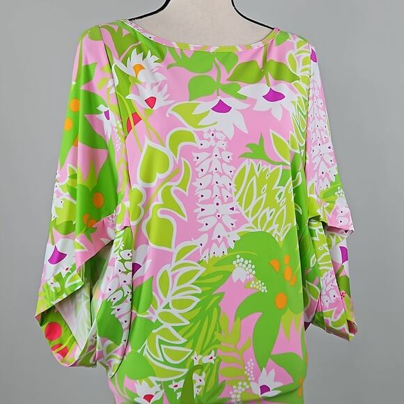Trina Turk La Palma Swim Tunic Cover-Up Tropical Print | Women's Small - Picture 2 of 14